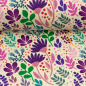 Preview: Viskose- Webware - in full bloom - by Emjo Design - natur